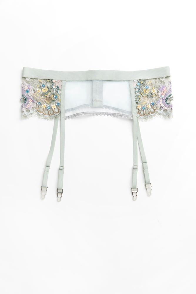 French Beaded-lace Garter - Pilar Lace Garter Belt Taryn Winters French Beaded-lace Garter - Pilar Lace Garter Belt Taryn Winters