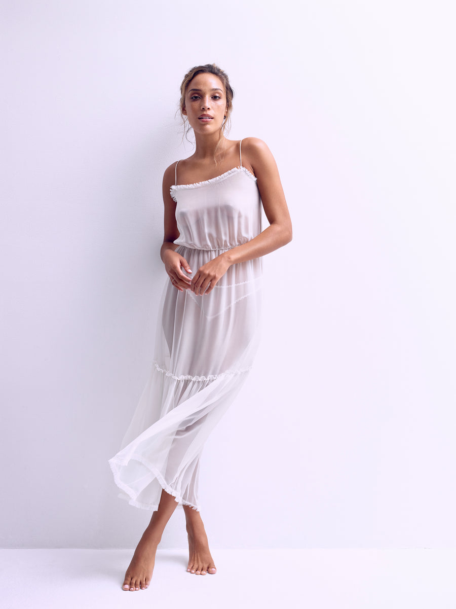 Model-Aya-silk-nightgown-cream-taryn-wintersl-lingerie