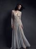 model-Pilar-robe-bespoke-jade-silver-velvet-trim-Taryn-Winters-Lingerie